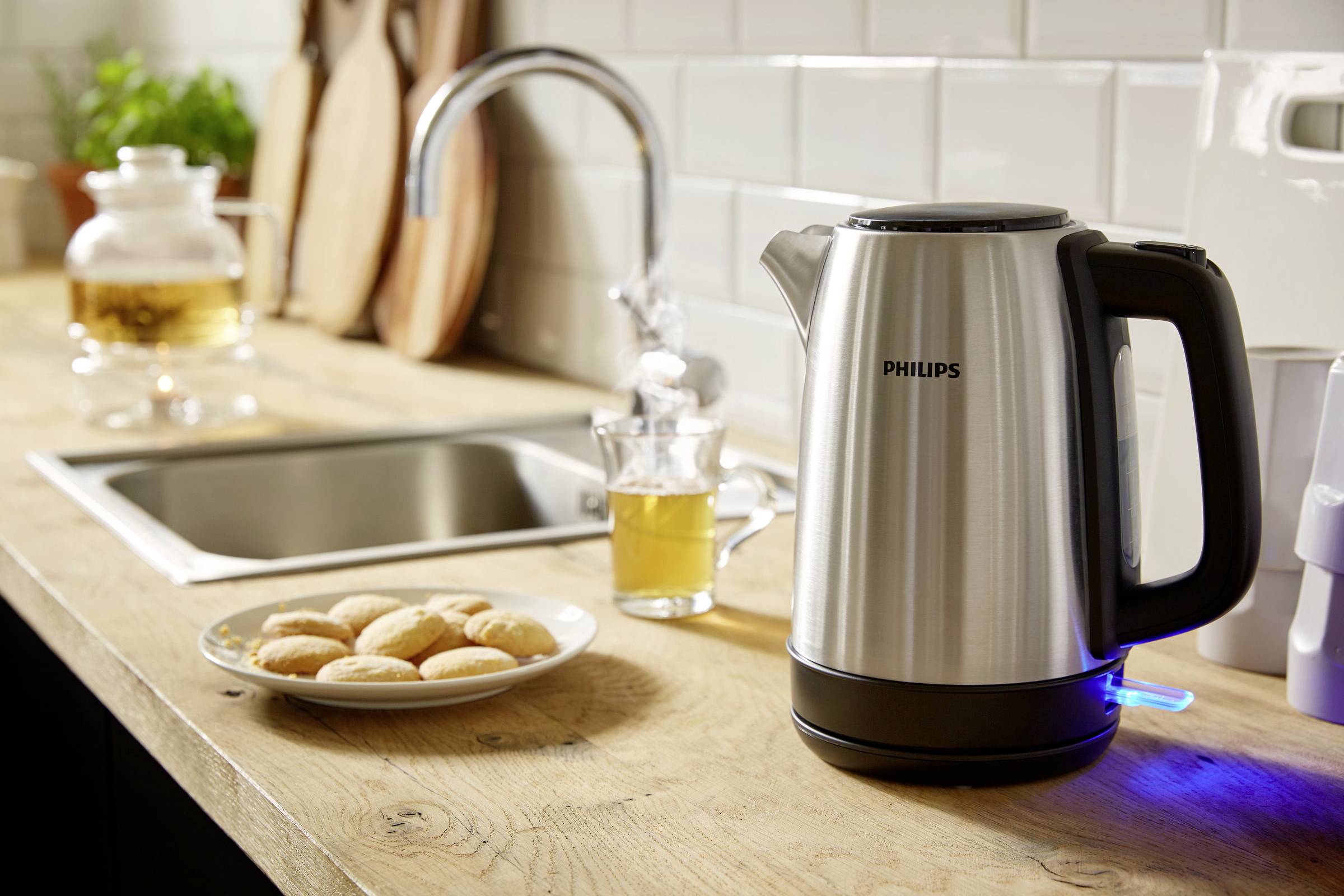 Philips Home HD9350/90 Daily Bollitore acciaio inox, Nero Capacità effettiva: 1.7 l-4