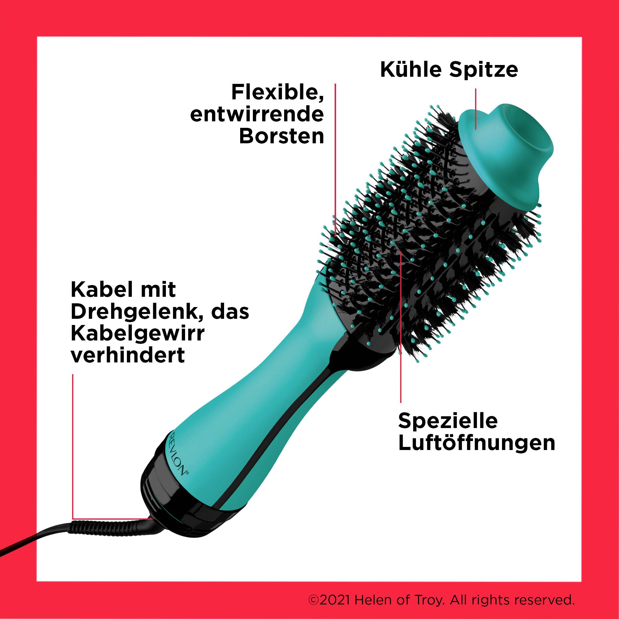 REVLON RVDR5222TE Spazzola ad aria calda One-Step per saloni-5