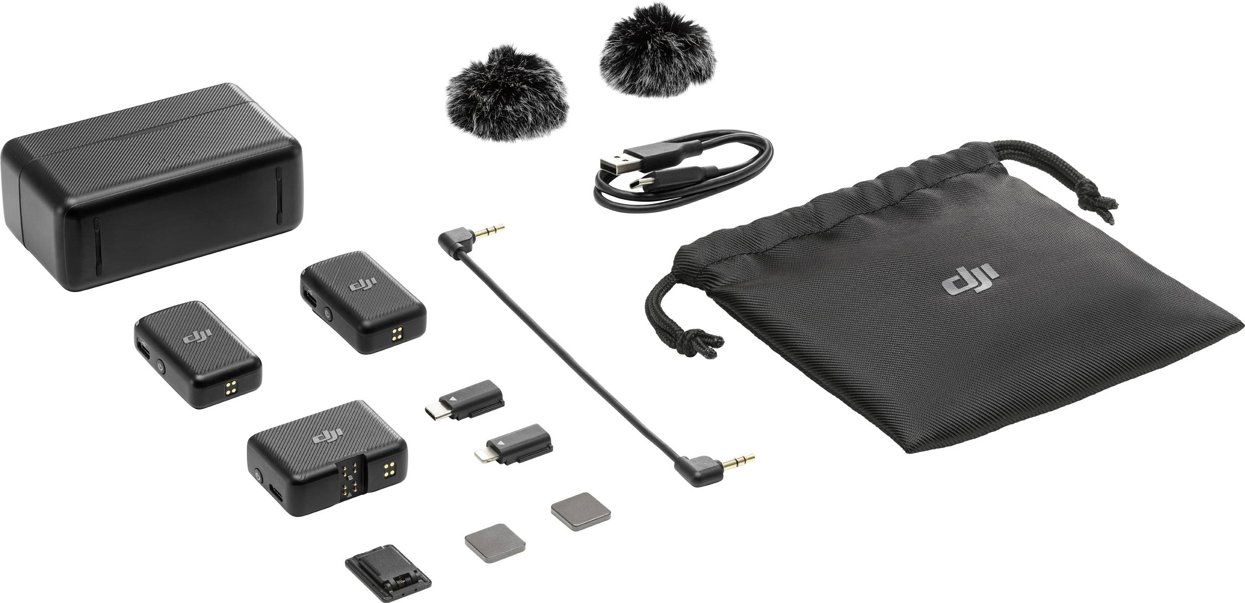 DJI MIC (2 trasmettitori + 1 ricevitore + base di ricarica)-0