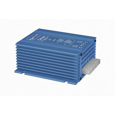 Un dispositivo elettronico blu con la scritta 'Orion'. Ha fessure di ventilazione e connettori. Probabilmente serve per la conversione di tensione.