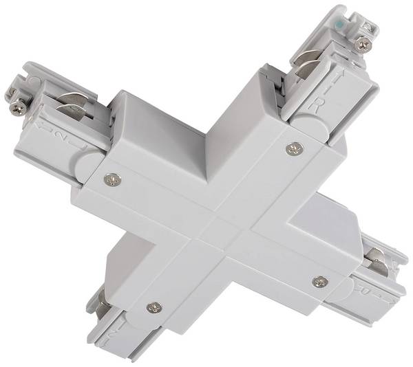 Deko Light 710034 D Line X-Verbinder links-links-rechts-rechts Componente per sistema su binario ad alta tensione  Binario conduttore  trifase Grigio