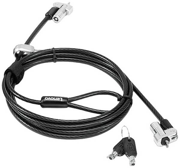Lenovo Lucchetto per laptop  Lucchetto a chiave incl. 2 chiavi 1800 mm NanoSaver Twin Head