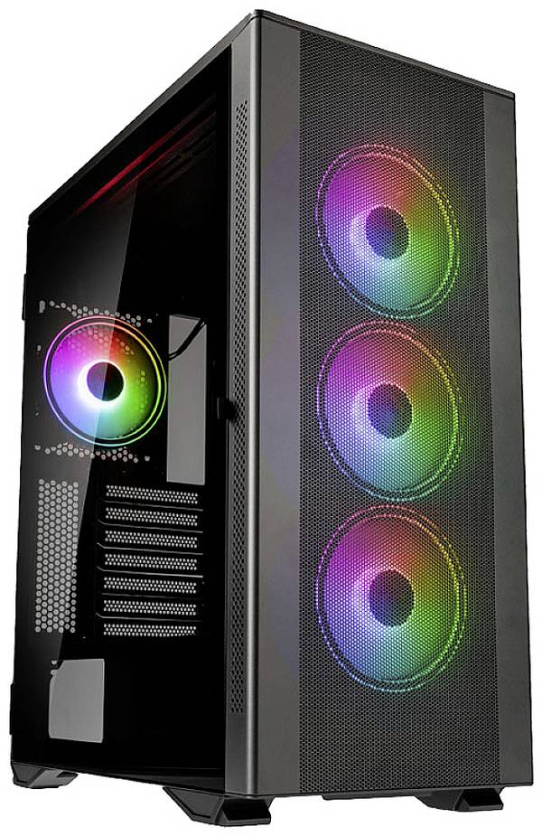 Kolink STRONGHOLD PRISM Midi-Tower PC Case da gioco, Contenitore  Nero