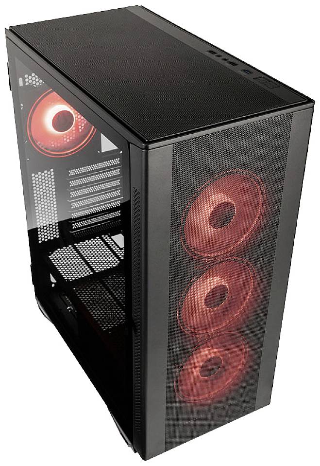 Kolink STRONGHOLD PRISM Midi-Tower PC Case da gioco, Contenitore Nero-1