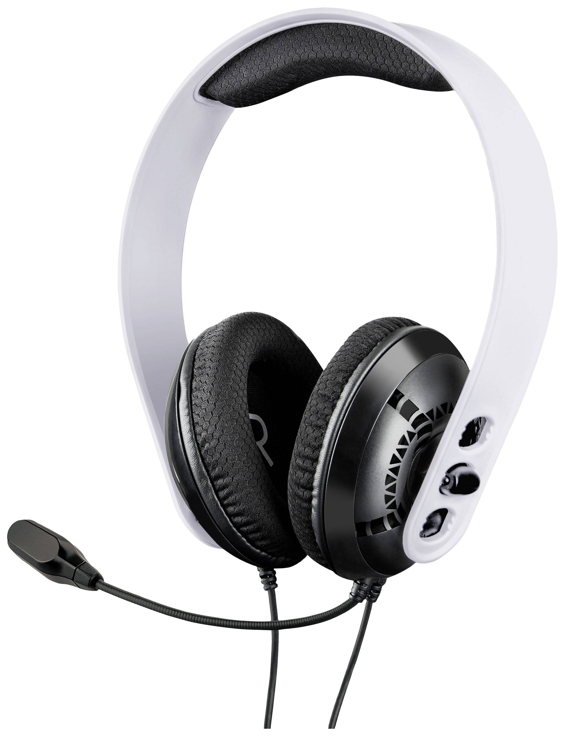 Raptor Gaming H200 Cuffie Over Ear via cavo Stereo Bianco regolazione del volume, Muto Gaming-0