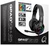 QPAD QH25 Cuffie Over Ear via cavo 7,1 Surround Nero, RGB Gaming