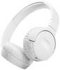 JBL Tune 660 NC On Ear cuffia auricolare Bluetooth Bianco Eliminazione del rumore headset con microfono, pieghevole, Muto
