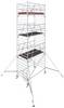 Krause 787040 FahrGerüst Alluminio Trabattello con ruote mobile Altezza operativa max: 7.30 m Argento 291.5 kg