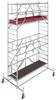 Krause 772039 FahrGerüst Alluminio Trabattello con ruote mobile Altezza operativa max: 5.40 m Argento 153.5 kg
