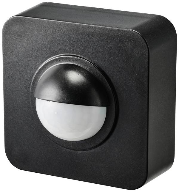 Sygonix SY-5046552 Da parete Rilevatore di movimento ad infrarossi passivo PIR 120 °  Nero IP65