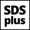 'SDS plus' Logo in caratteri neri su sfondo bianco.