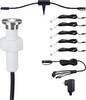 Paulmann MicroPen II Sistema d'illuminazione Plug&Shine ZigBee Kit base lampade LED incasso esterni Kit da 5 LED (monocolore) 1.1 W Bianco caldo Argento
