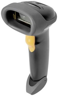 Digitus DA-81001 Scanner bar code 1D Cablato 1D LED Nero Scanner portatile incl. supporto USB-A