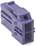 Spine di plastica Lila con due connettori rettangolari, con scanalature laterali.