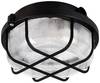 Deko Light Syrma Rund Schwarz 401015 Lampada a soffitto per esterni, Lampada da parete per esterno E27 Nero