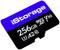 Scheda MicroSD "iStorage" da 256 GB, con simboli di velocità U3, V30, A2, adatta per riprese video ad alta risoluzione.