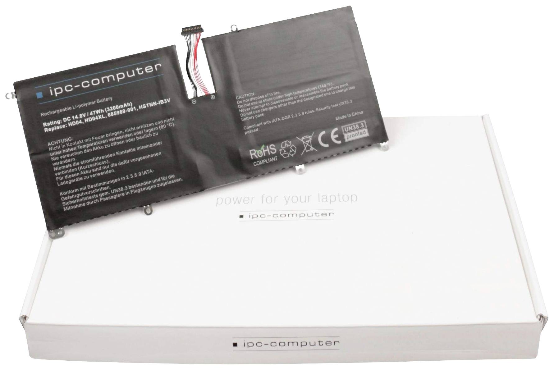 Batteria per notebook Clevo 685989-001 REPLACE 14.8 V 3200 mAh HP