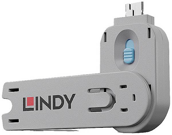 <br>  LINDY<br>  Chiave per porta USB-A<br>  Lindy USB Type A Port Blocker Key - USB-Portblocker<br>  <br>  <br>  Blu<br>  Lucchetto a chiave<br>  incl. 1 chiave<br>  40622<br>
