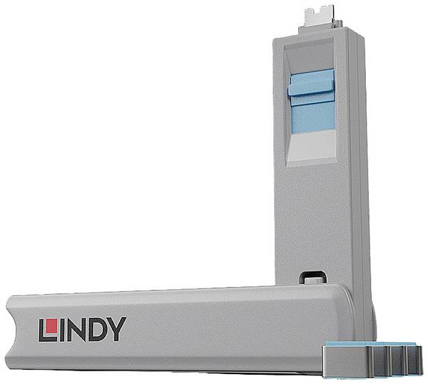 <br>  LINDY<br>  Blocco porta USB-C®<br>  Lindy - Schloss für USB-C-Port - Blau<br>  <br>  Kit da 4<br>  Blu<br>  Lucchetto a chiave<br>  incl. 1 chiave<br>  40465<br>