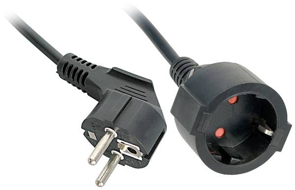 LINDY 30245 Alimentazione Prolunga Nero 5 m H05VV-F 3G 1,5 mm²