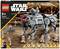 Set LEGO di un AT-TE Walker di Star Wars, circondato da personaggi. Set adatto a bambini di 9+ anni. Include minifigure e robot.