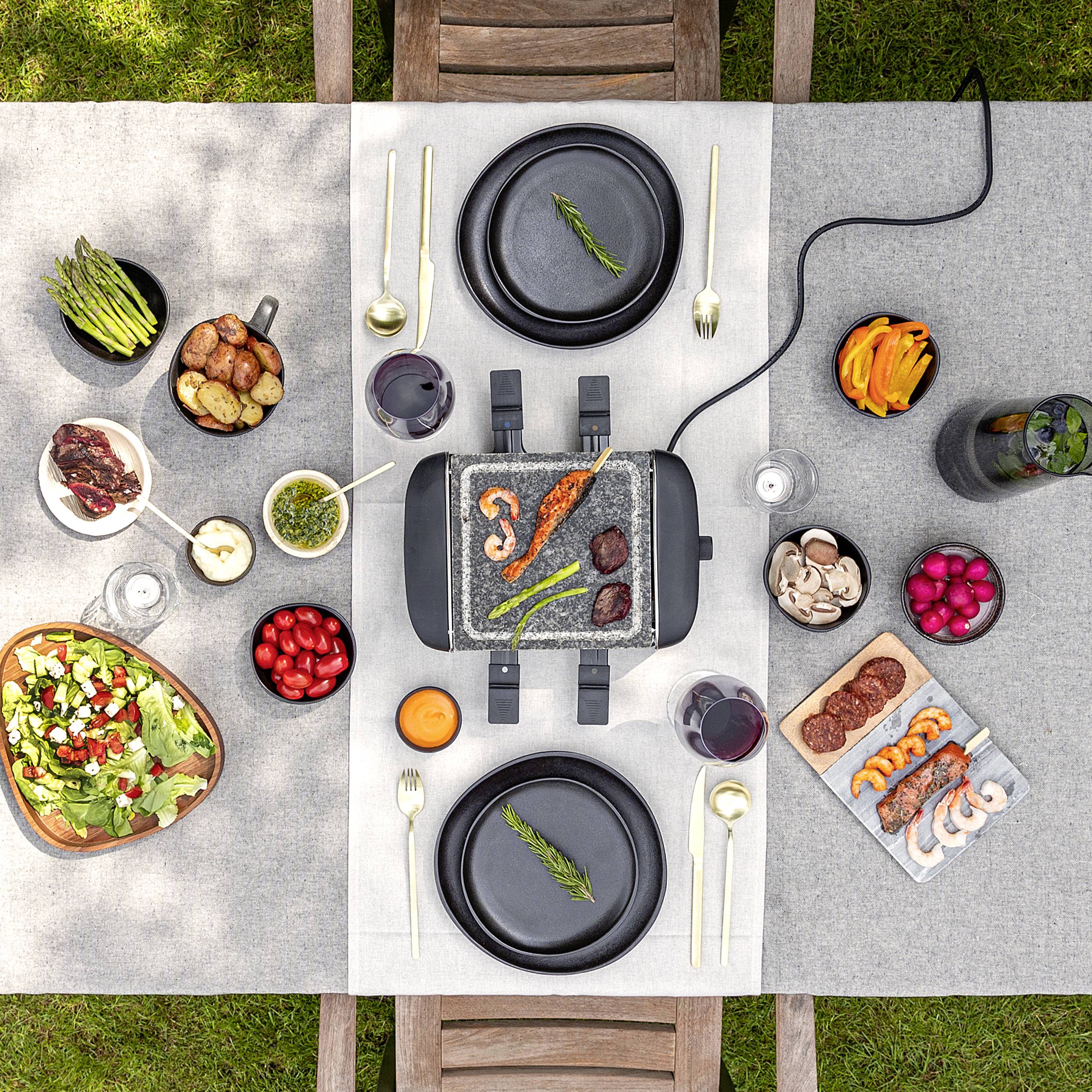 GRILL PARTY RACLETTE 4 STONE-4