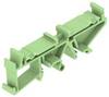Weidmüller 1028150000 Elemento di fondo per contenitore guida DIN per montaggio su guida DIN 17.5 x 79.2 x 26.6 Poliammide 6.6 Verde 20 pz. Pezzo