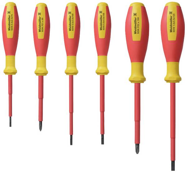 Weidmüller SDI SET S2.5-5.5/PZ1/2 VDE Kit cacciaviti  Taglio, Croce Pozidriv