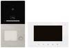 HHG Villa AP Set 1 RL Video citofono 2 fili Kit completo Alluminio (spazzolato), Bianco