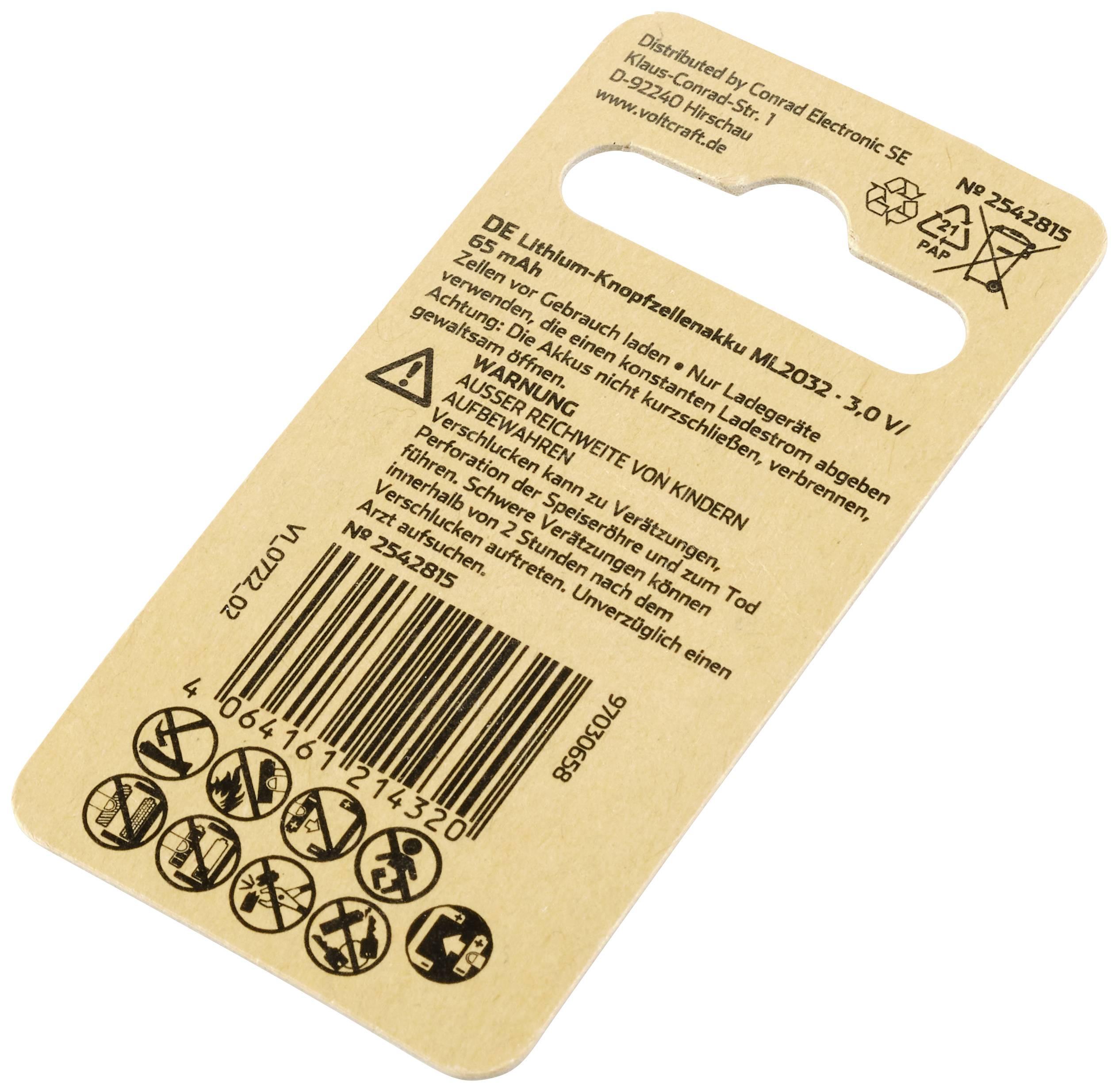 Retro di una confezione di batterie con avvertenze, codice a barre e informazioni del produttore. Contiene simboli per lo smaltimento sicuro.