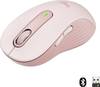 Logitech Signature M650 L Mouse Senza fili (radio), Bluetooth® Dimensione: L Ottico Rose 5 Tasti 4000 dpi