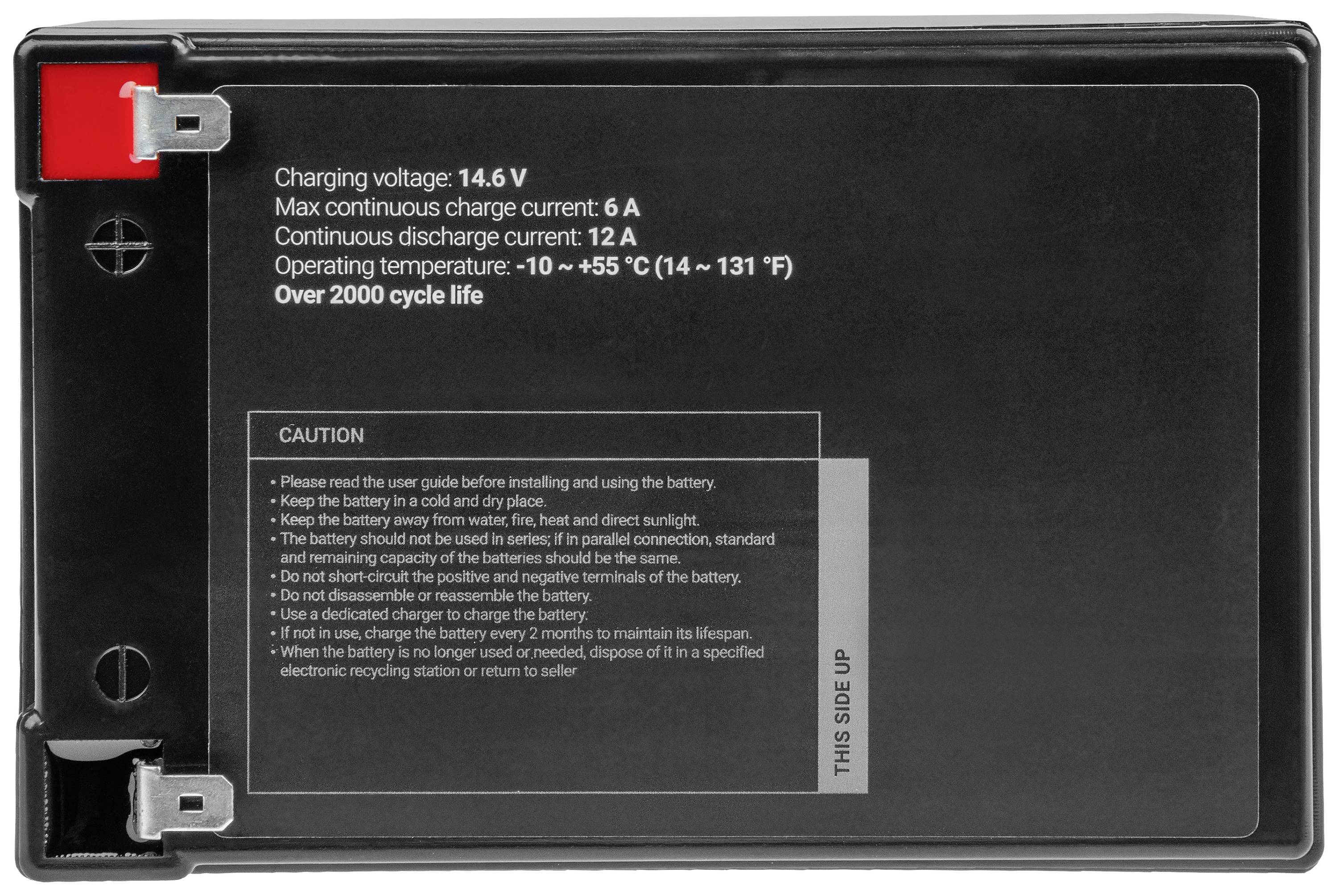 Green Cell Batteria ricaricabile speciale Blocco LiFePo Faston LiFePO 4 12.8 V 12 Ah 1 pz.-2