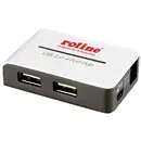 Roline 14.02.5013 Hub USB 4 Porte USB-A USB 2.0 480 MBit/s Bianco