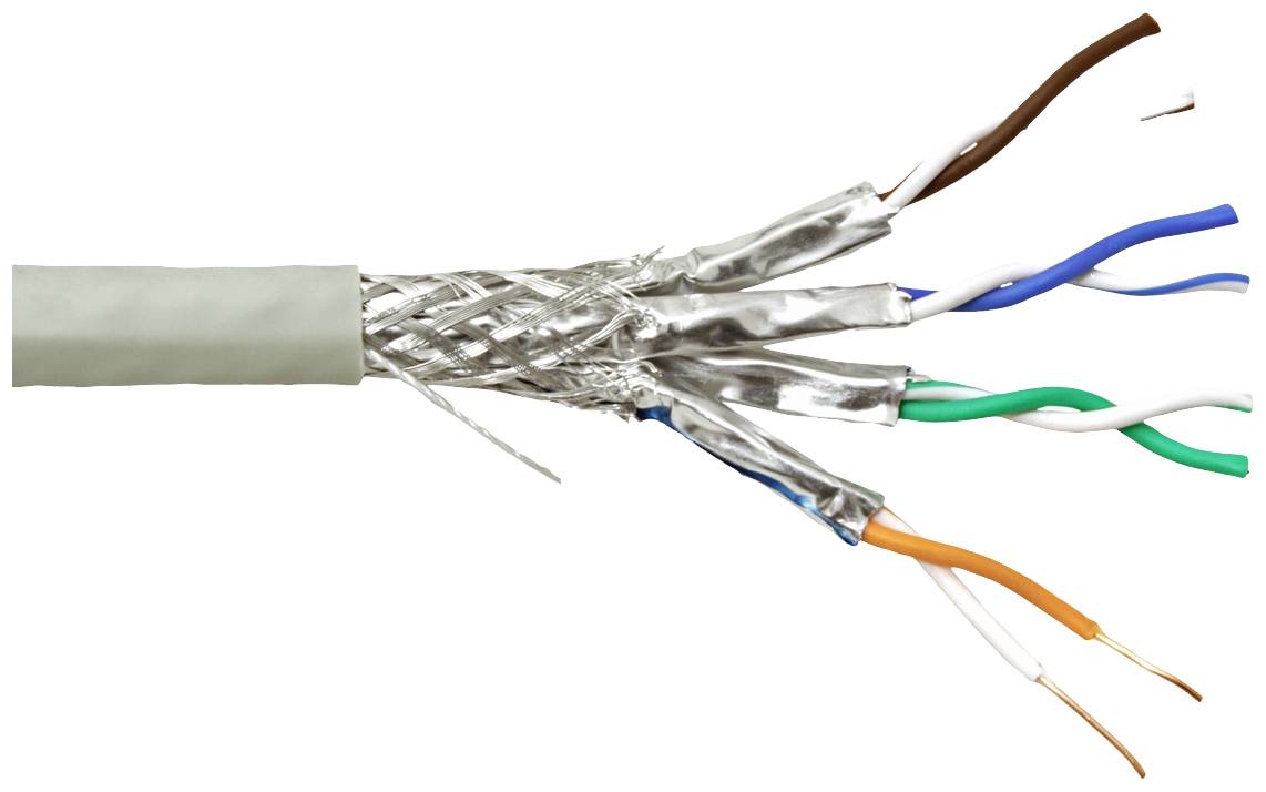 Value 21.99.0884 Cavo di rete CAT 6A S/FTP Grigio 300 m