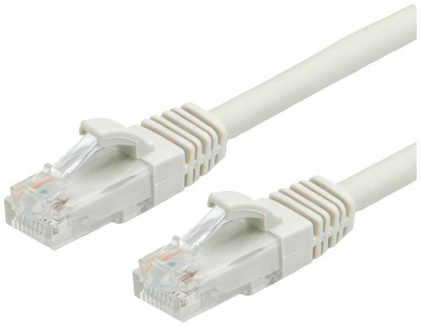 Value 21.99.0870 RJ45 Cavo di rete, cavo patch CAT 6A U/UTP 0.50 m Grigio non schermato 1 pz.