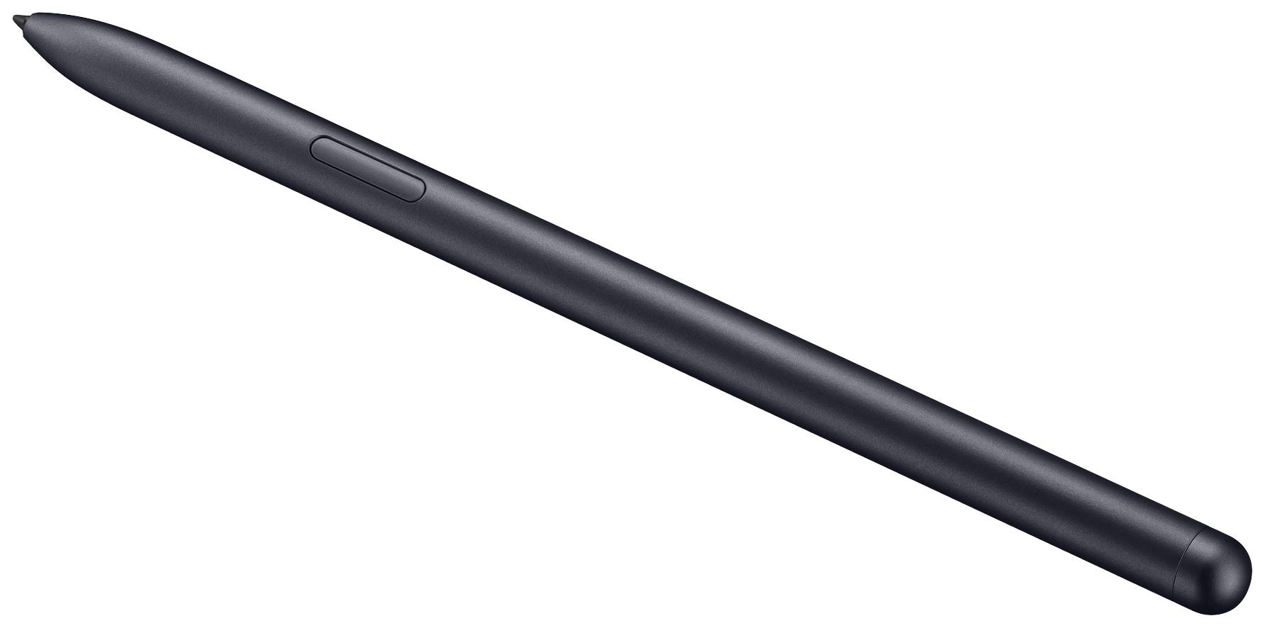 Una penna digitale nera in prospettiva diagonale; adatta per tablet o smartphone, offre precise possibilità di disegno.