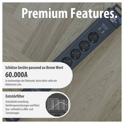 Brennenstuhl 1951160606 Multipresa con protezione da sovratensioni Nero Schuko 1 pz.-7