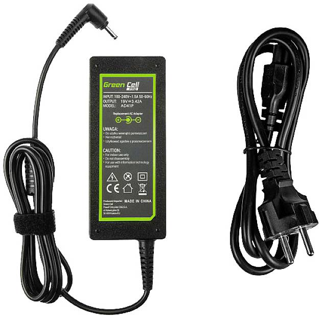 Green Cell AD41P Alimentatore per notebook 65 W 19 V 3.42 A Adatto per marchi: Asus-0