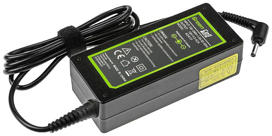 Green Cell AD41P Alimentatore per notebook 65 W 19 V 3.42 A Adatto per marchi: Asus-1