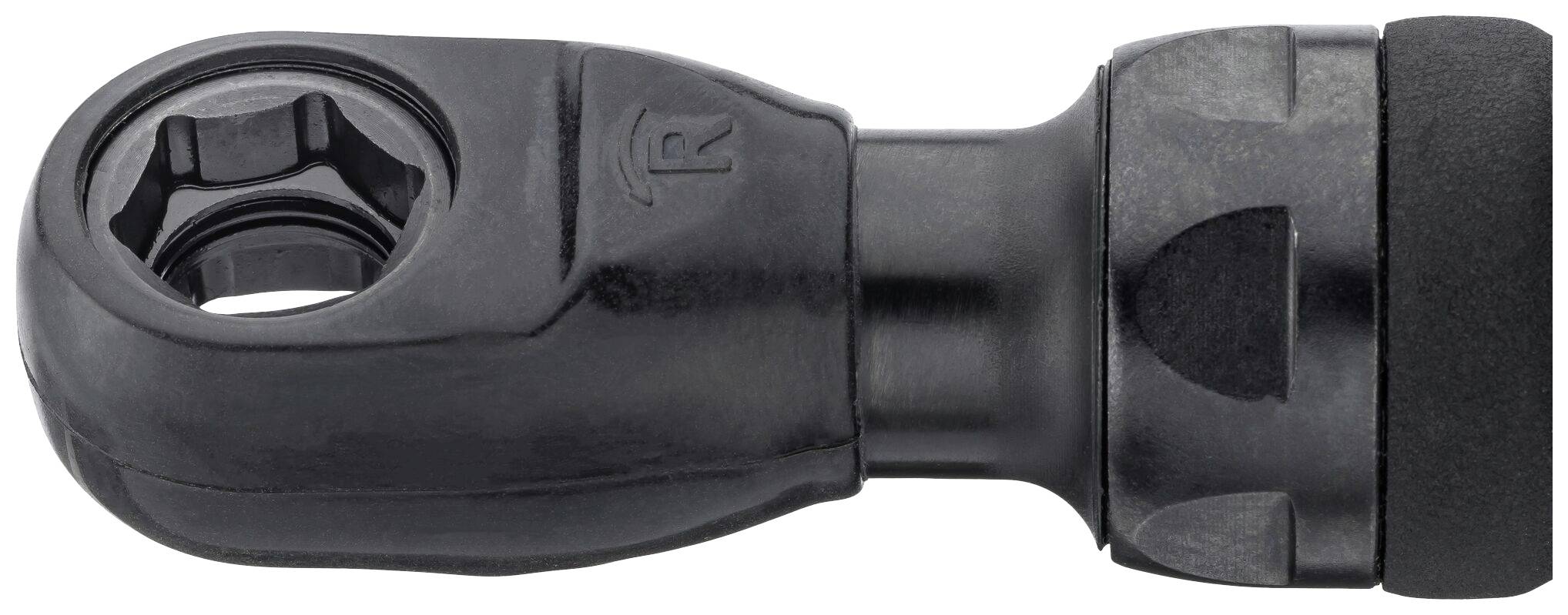 Un pezzo di utensile nero, rotante, con estremità scanalata, utilizzabile in applicazioni tecniche.