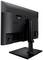 Vista posteriore di un monitor nero Samsung con base stabile e due porte USB.