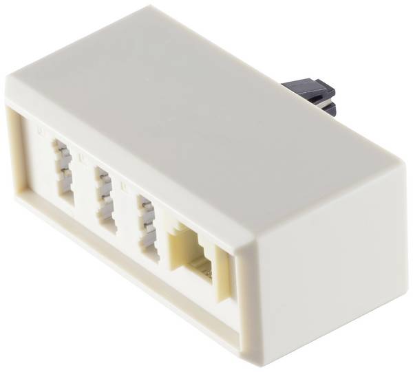 Adattatore Telefono analogico Shiverpeaks [1x Spina TAE-F - 2x Presa TAE NNF]  Bianco
