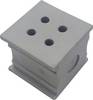 TRU COMPONENTS ELT 4/3 Passacavo scanalato Ø (max.) 3 mm Gomma Grigio 1 pz.