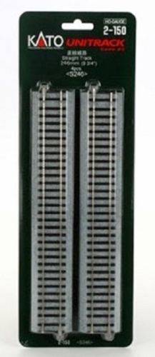 H0 Kato Unitrack 2-150 Binario diritto 246 mm 4 pz.