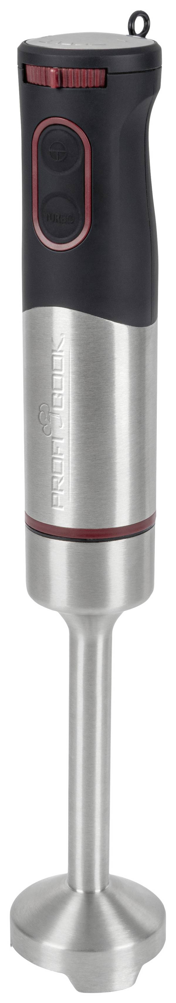 Profi Cook PC-SMS 1226 Frullatore ad immersione 1000 W Start-stop automatico acciaio inox, Nero