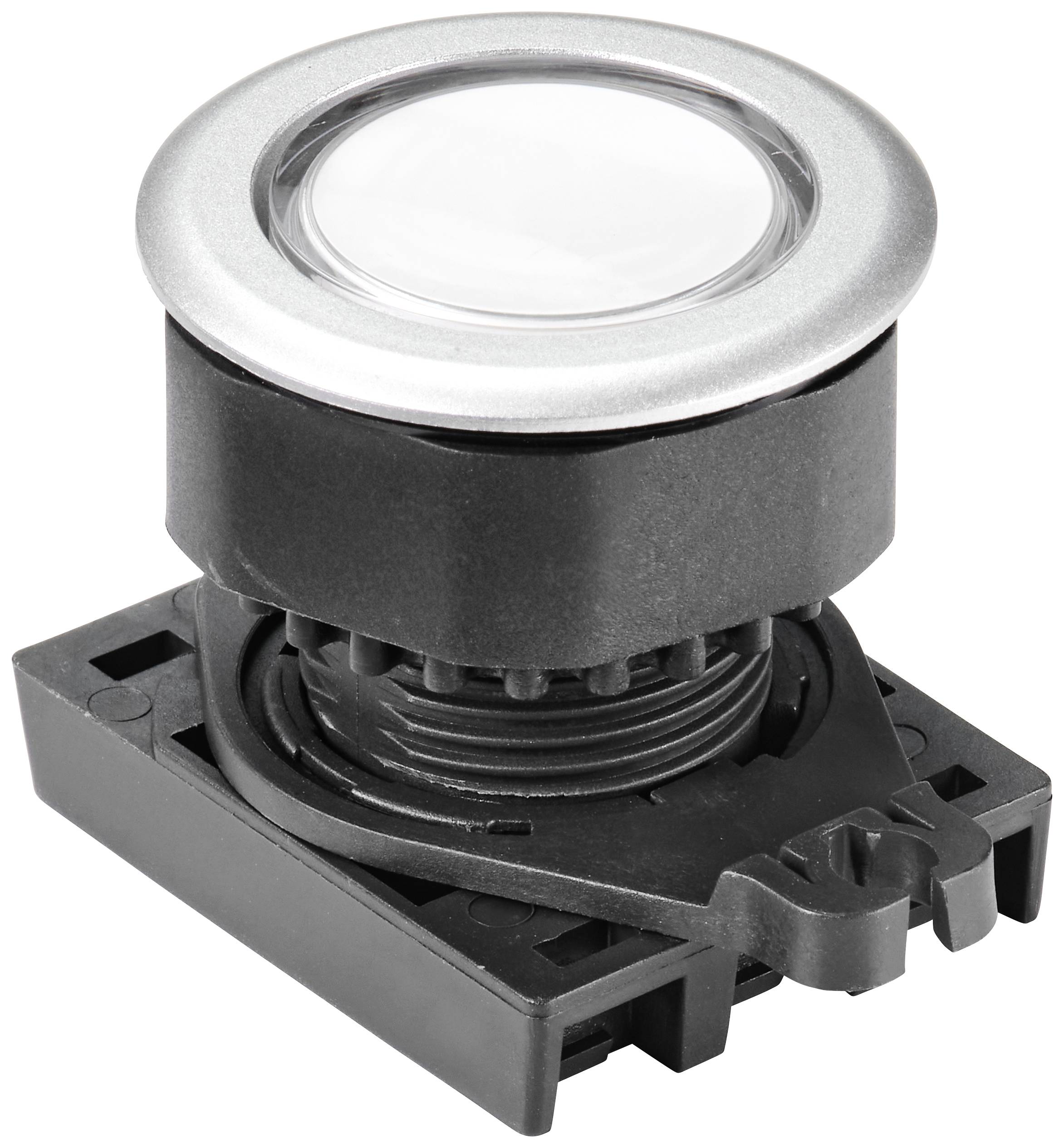 TRU COMPONENTS TC-10343980 S3PFU-P3W Pulsante Pulsante Bianco (trasparente) 1 pz.