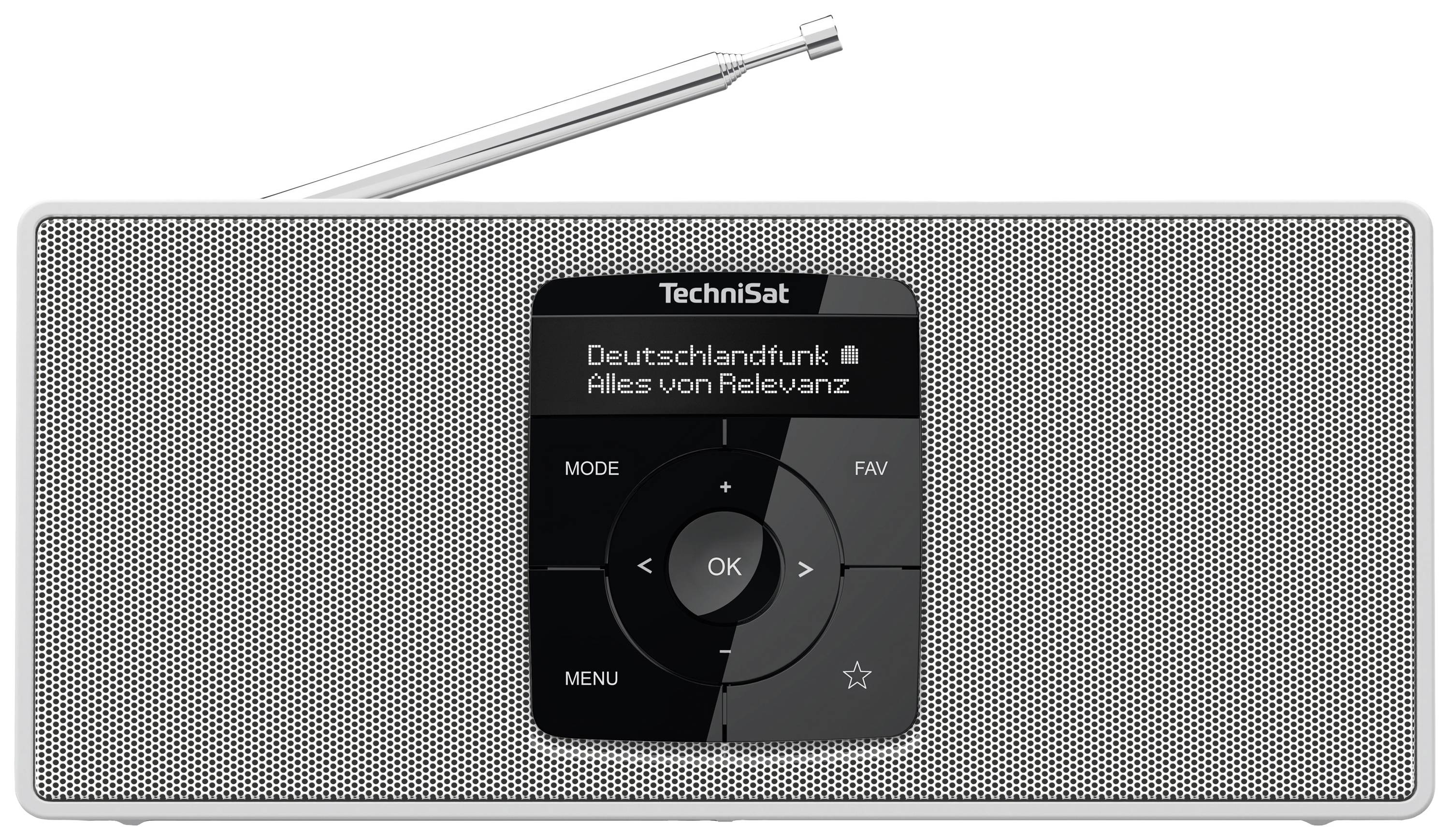 TechniSat DIGITRADIO 2 S Radio tascabile DAB+, FM Bluetooth Funzione allarme, ricaricabile Bianco-0