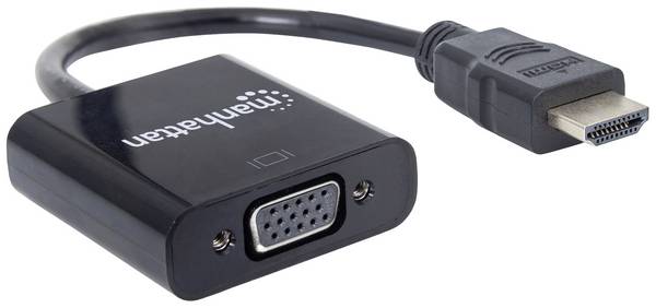 Cavo Convertitore HDMI a VGA con MicroUsb 30cm Nero
