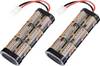 Reely Batteria ricaricabile NiMh 7.2 V 3000 mAh Numero di celle: 6 Stick Tamiya 2 pz.