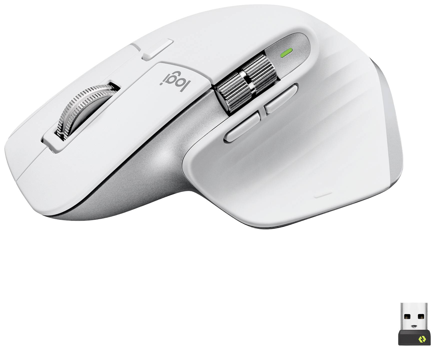 Acquista Logitech MX Master 3S Mouse ergonomico Bluetooth®, Senza fili  (radio) Ottico Grigio chiaro 7 Tasti 8000 dpi Cavo stac da Conrad